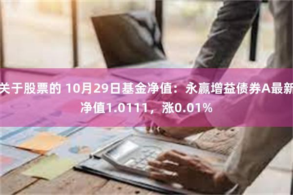 关于股票的 10月29日基金净值：永赢增益债券A最新净值1.0111，涨0.01%