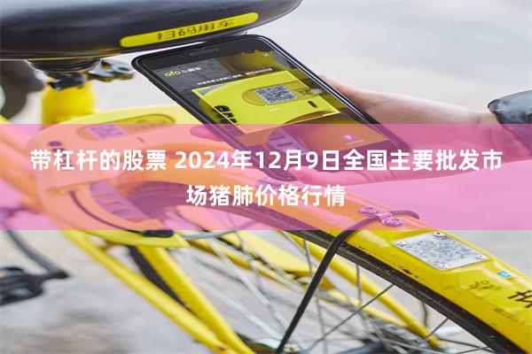 带杠杆的股票 2024年12月9日全国主要批发市场猪肺价格行情