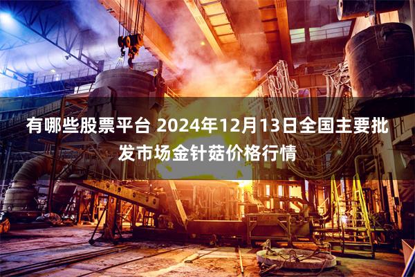 有哪些股票平台 2024年12月13日全国主要批发市场金针菇价格行情